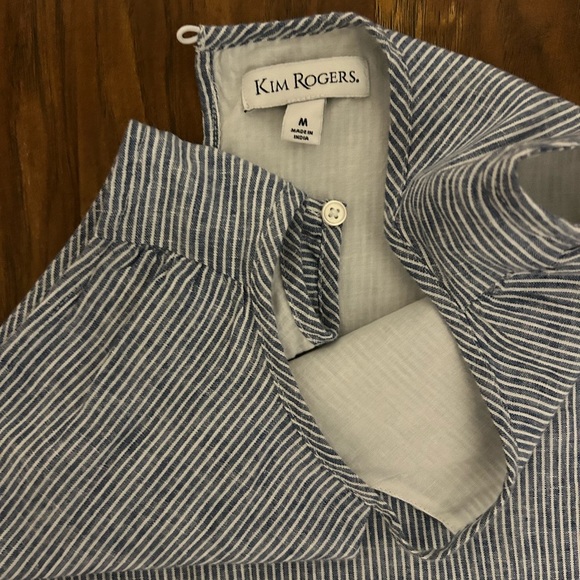 Kim Roger’s Women’s Size M Sleeveless Maxi Dress Stripes Breathable Comfy - Picture 3 of 8